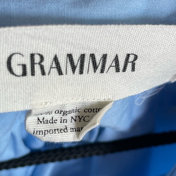 Grammar NYC The Preposition Shirt Sky Blue Size 12 - Picture 5 of 6